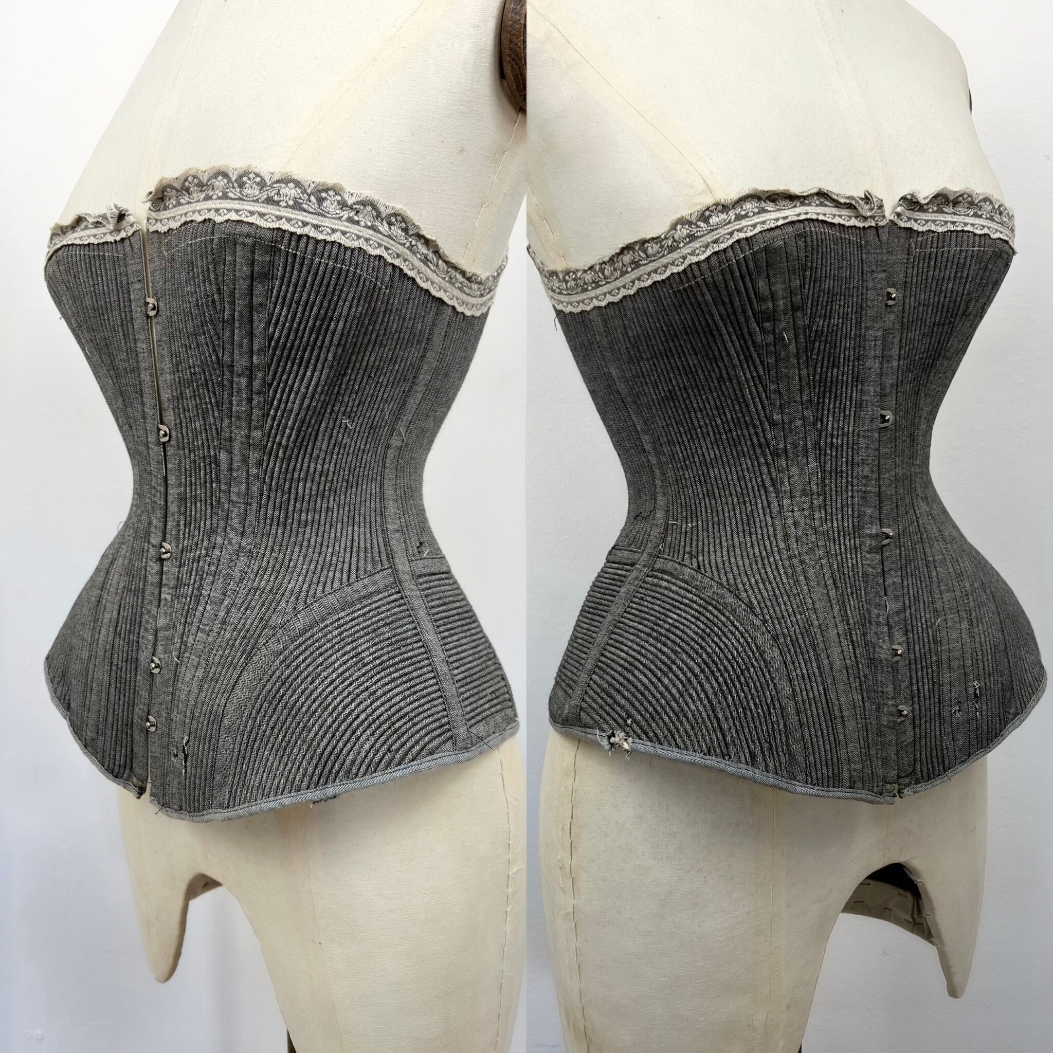 Antique Victorian Corset 1880s 1890s