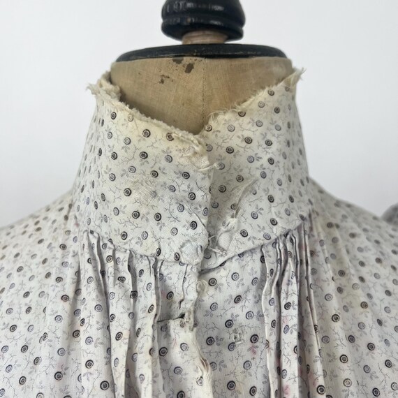 XXS 1890s Victorian Wool Challis Bodice