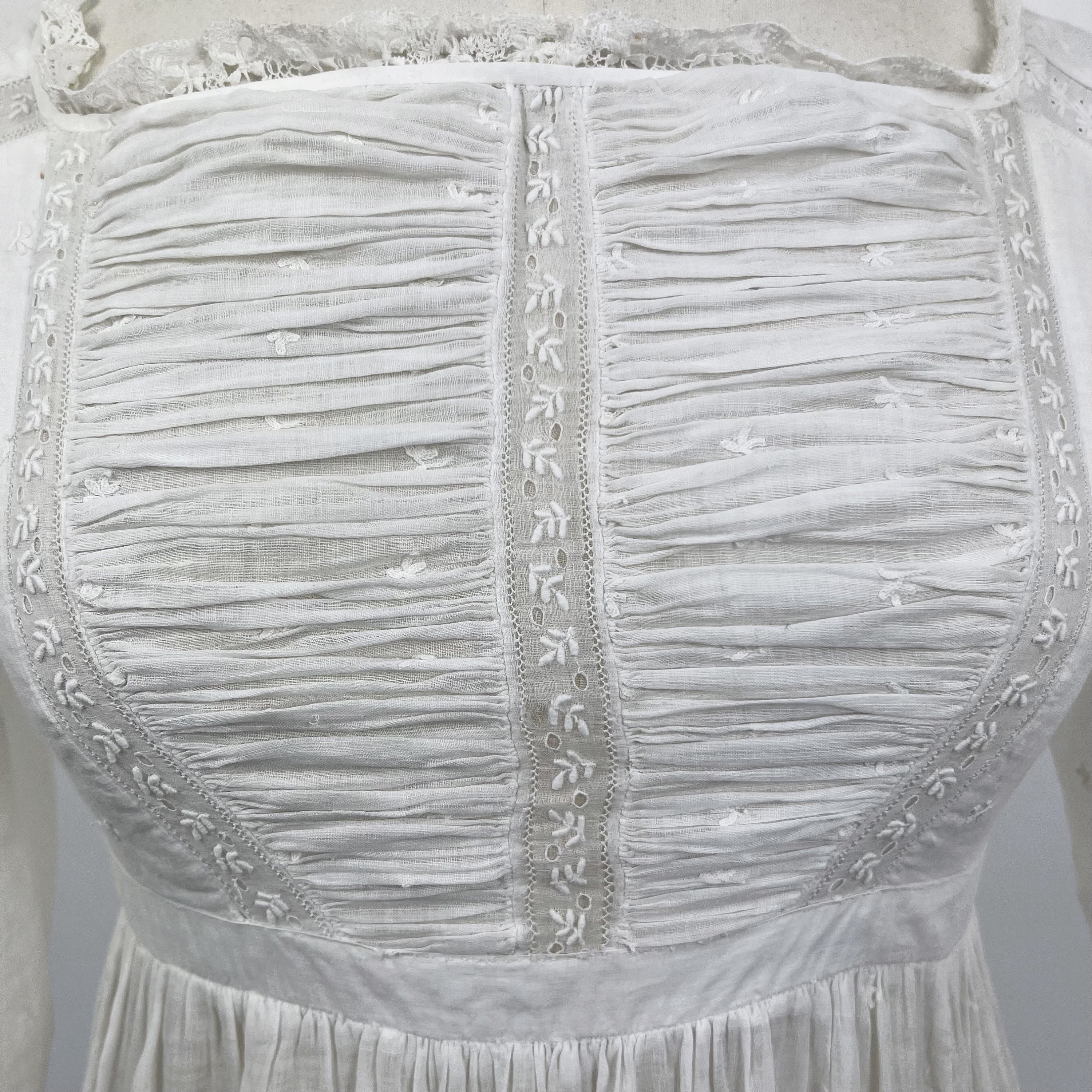Sprigged Antique Regency Dress Sprigged Muslin 1820s - Etsy