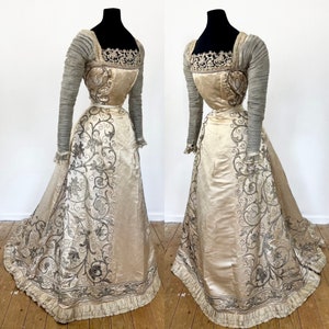 Antique Victorian evening dress 1890s 1900s Jays of Regent St