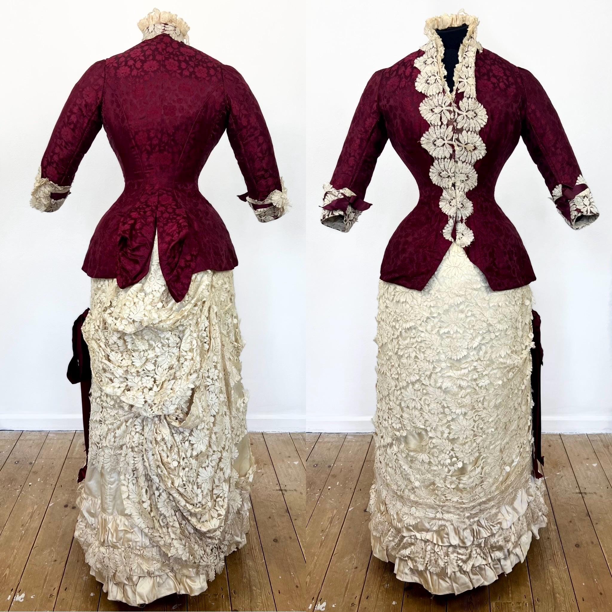 Antique Victorian Dress 1880s Bustle - Etsy