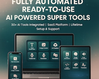 AI Super Tools Website: 30+ Ready-to-Use Tools (Instant Download)