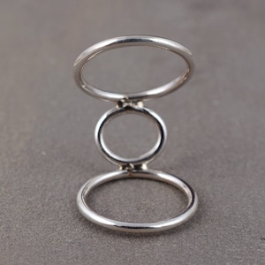 Adjustable Brass & German Silver Arthritis Ring: Boho Healing Jewelry