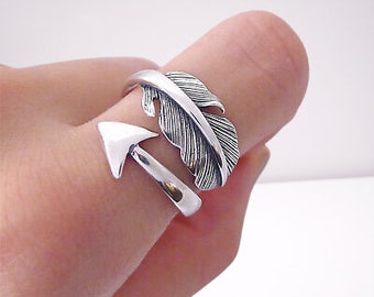 Ring Size all Vintage Arrow ring all Size Vintage Thumb Ring Vintage Thumb Band Women Thumb Ring Sterling Silver Antique Silver.