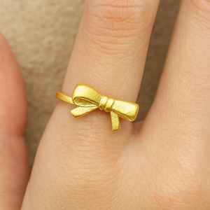 Silver Bow Ring, 925 Sterling Silver Ring, Tiny Bow Ring, Stacking Ring, Handmade Ring, Midi Ring, Gift For Her, Minimalist Ring