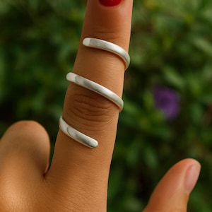 Arthritis EDS Finger Splint Adjustable For All Types Of Deviation, Comfortable Ring, Handmade German Silver Ring, German Silver Jewelry