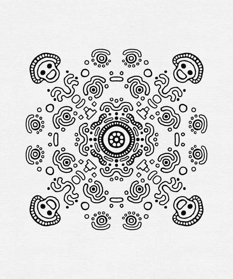 Abstract Printable Coloring Pages | Set of 3 Hand Drawn Printable ...