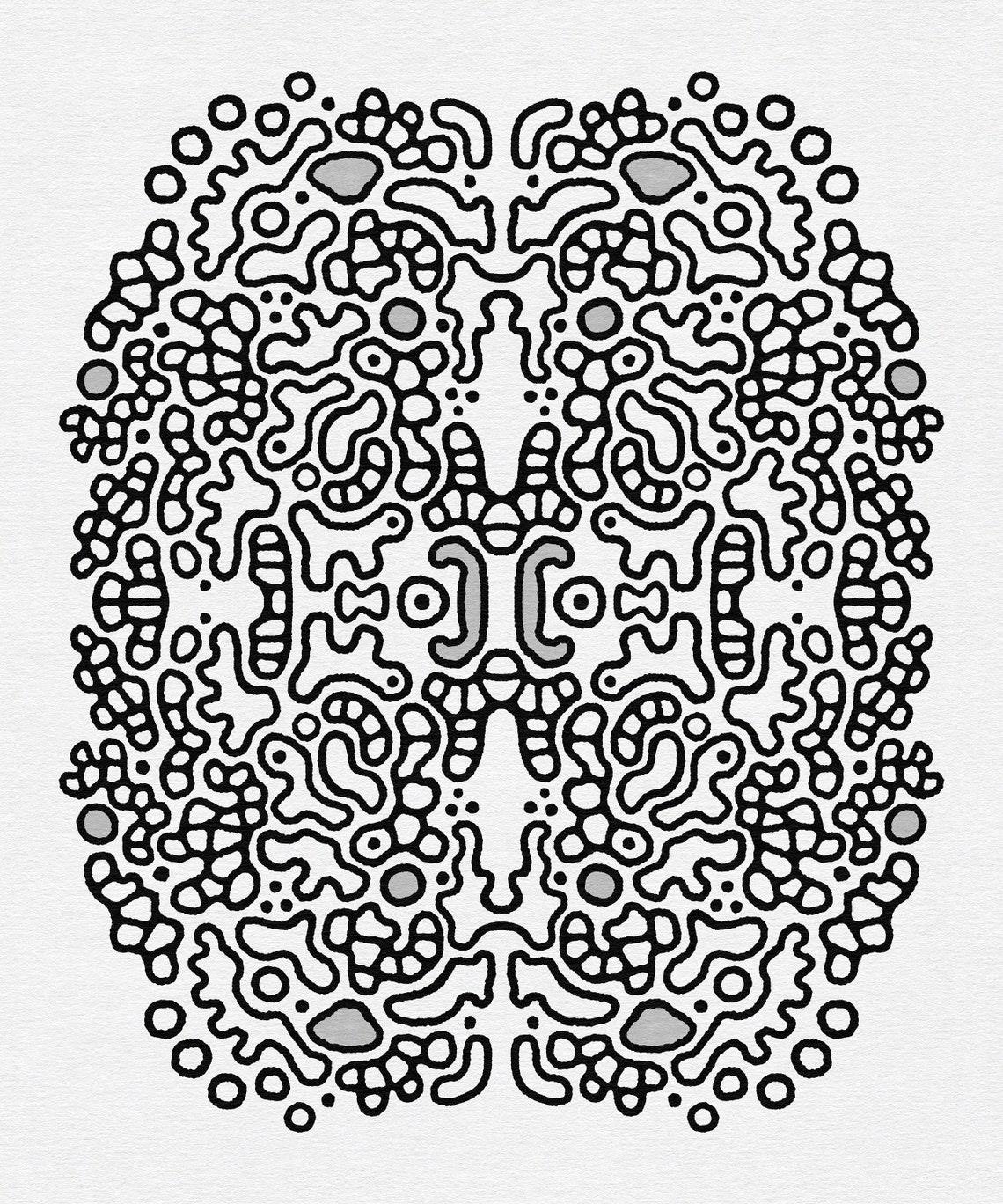 Abstract Printable Coloring Pages Set of 3 Hand Drawn - Etsy