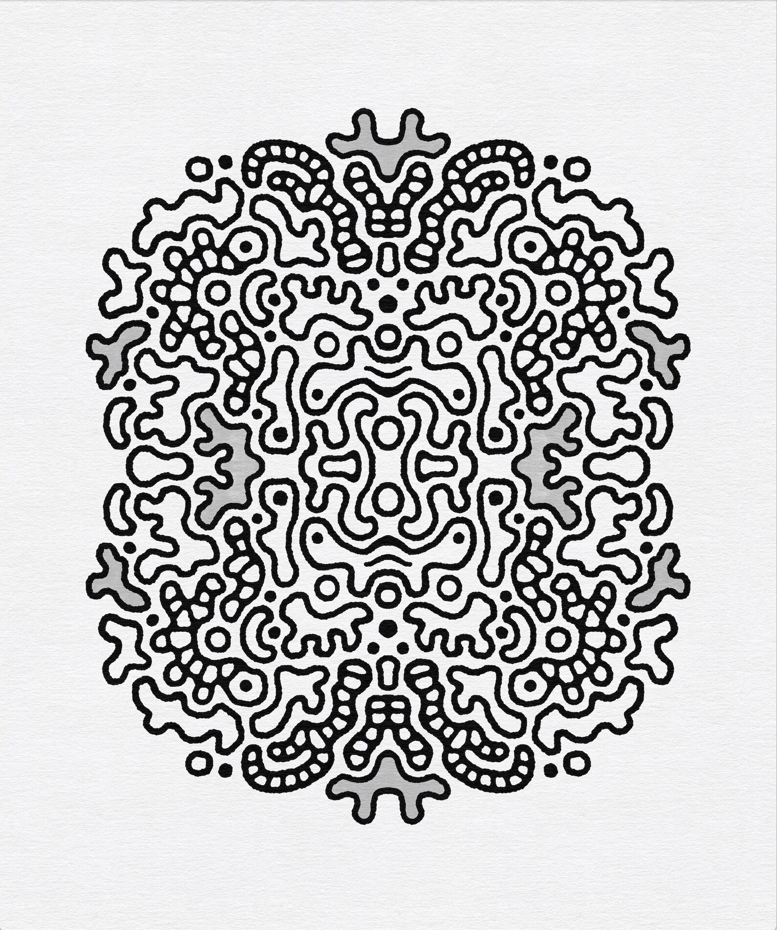 Abstract Printable Coloring Pages Set of 3 Hand Drawn - Etsy