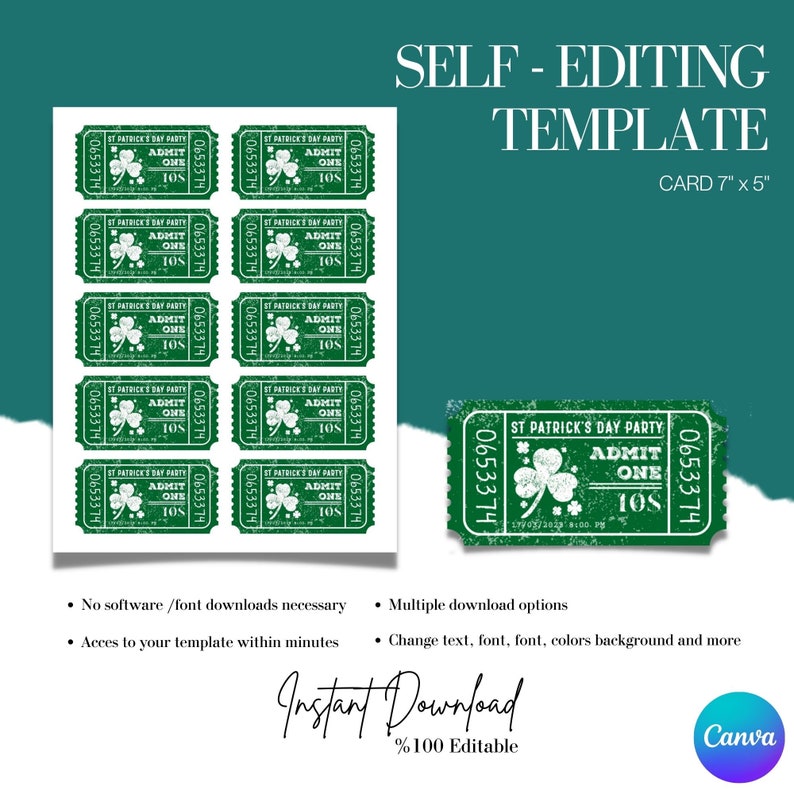 Editable Lucky in Love Coupon Book Printable St. Patricks Day Etsy