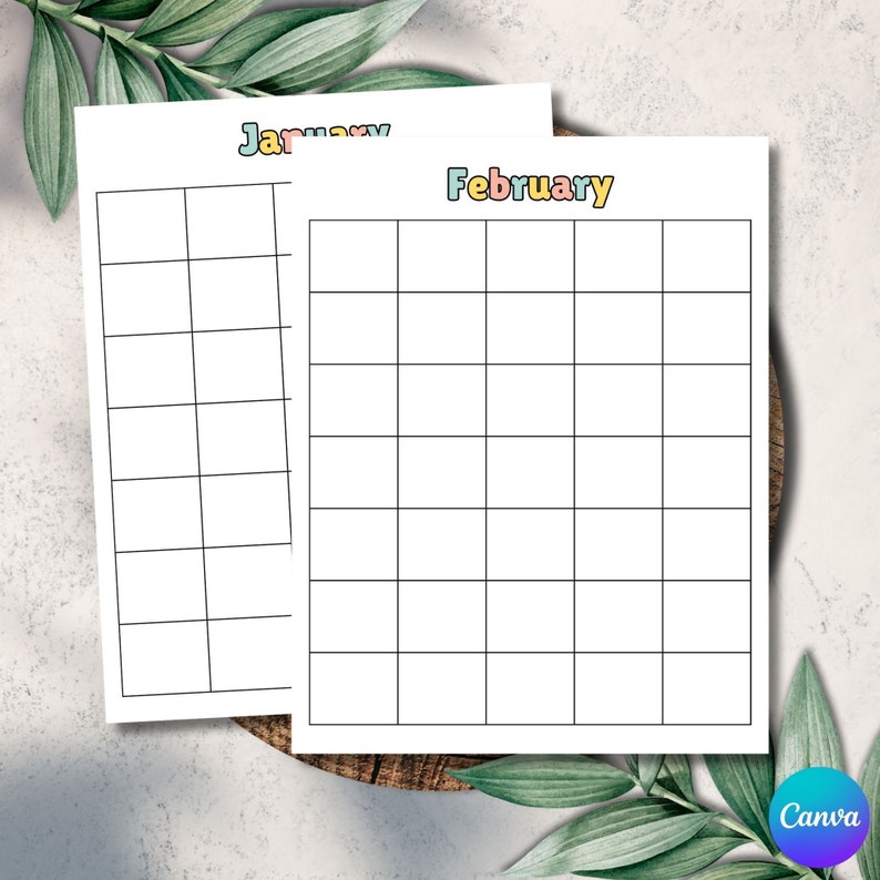 Editable Fillable Calendar Template Printable 2023 Calendar Custom Editable Fillable Calendar Template Printable 2023 Calendar Custom