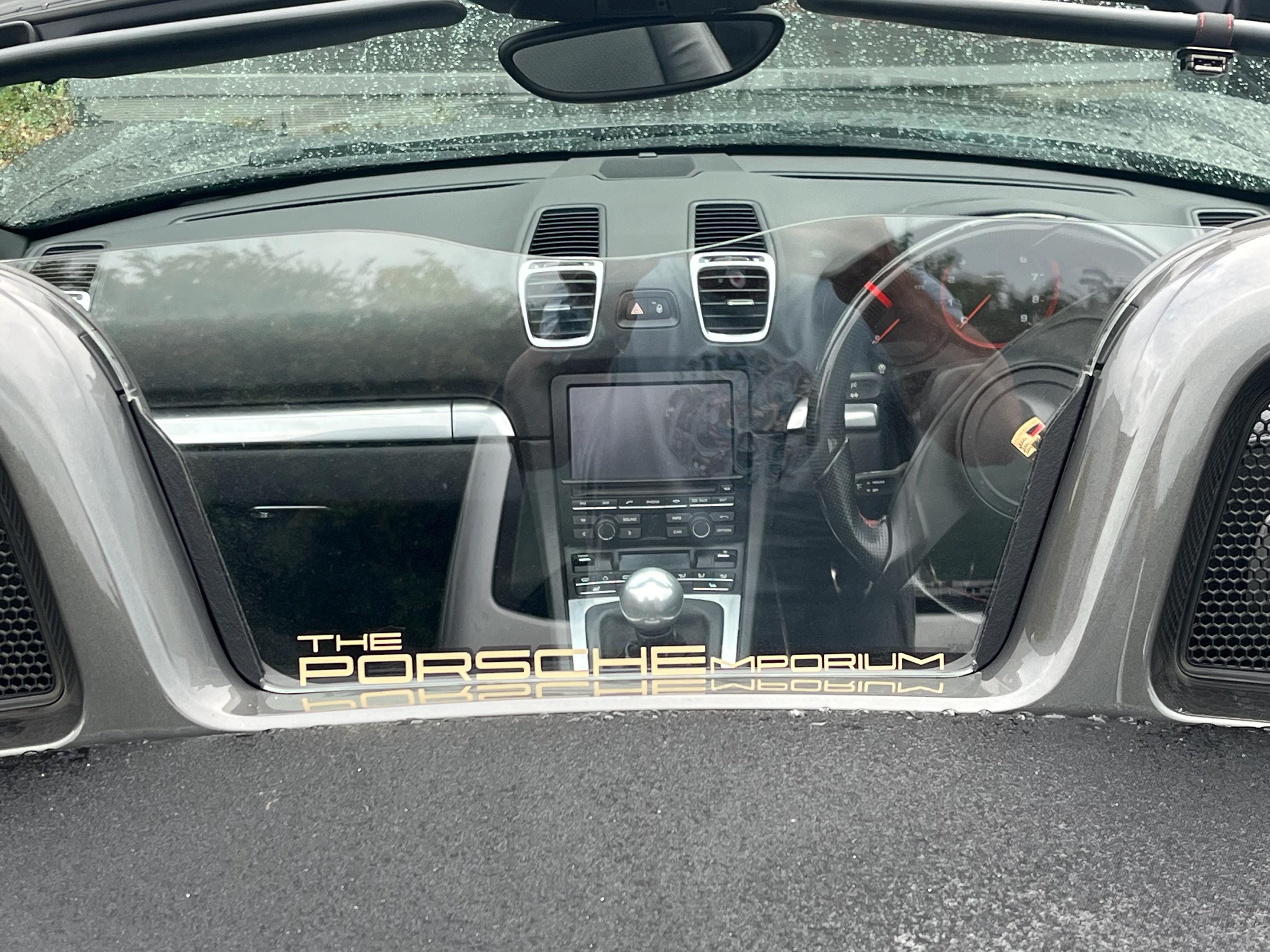 ポルシェ ボクスター 981/718/982 用透明「ハイライン」ウィンド