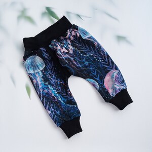 Bio Splitpants /Splithose/Abhaltehose/Schlitzhose/Windelfrei/Windelfreihose Magic Jellyfish