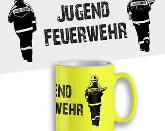 Coffee cup "Youth Fire Brigade Team Player"