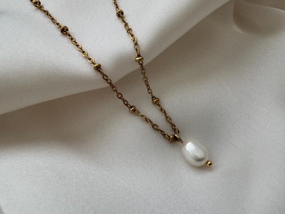 Freshwater Pearl satellite Chain Necklace, Women's Gift