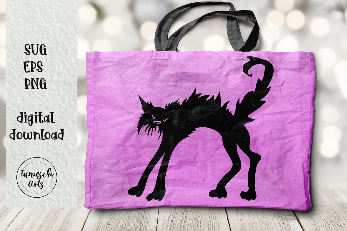 Angry Black Cat SVG Bundle Grumpy and Scared Car Rear Window Sticker ...