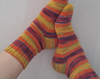 Wool Socks/Women's/Handmade Socks/ Hand Knitted Socks