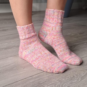 Wool Socks/Women&#39;s/Handmade Socks/ Hand Knitted Socks/Bed socks