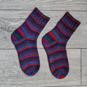 Wool Socks/Women&#39;s/Handmade Socks/ Hand Knitted Socks