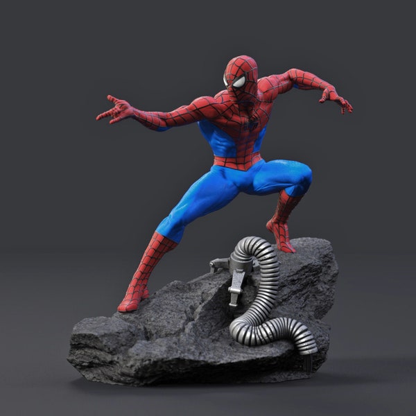 Spiderman Statue hand painted marvel 8K 4K comics statue art sculptures collectibles comic hero superhero