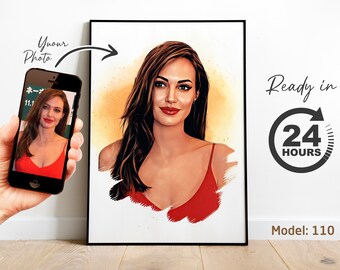 Cartoon Portrait From Photo, Social Media Profile Picture, Cartoon Selfie, Personalized Portrait From Photo, Cartoon Logo, Digital Download