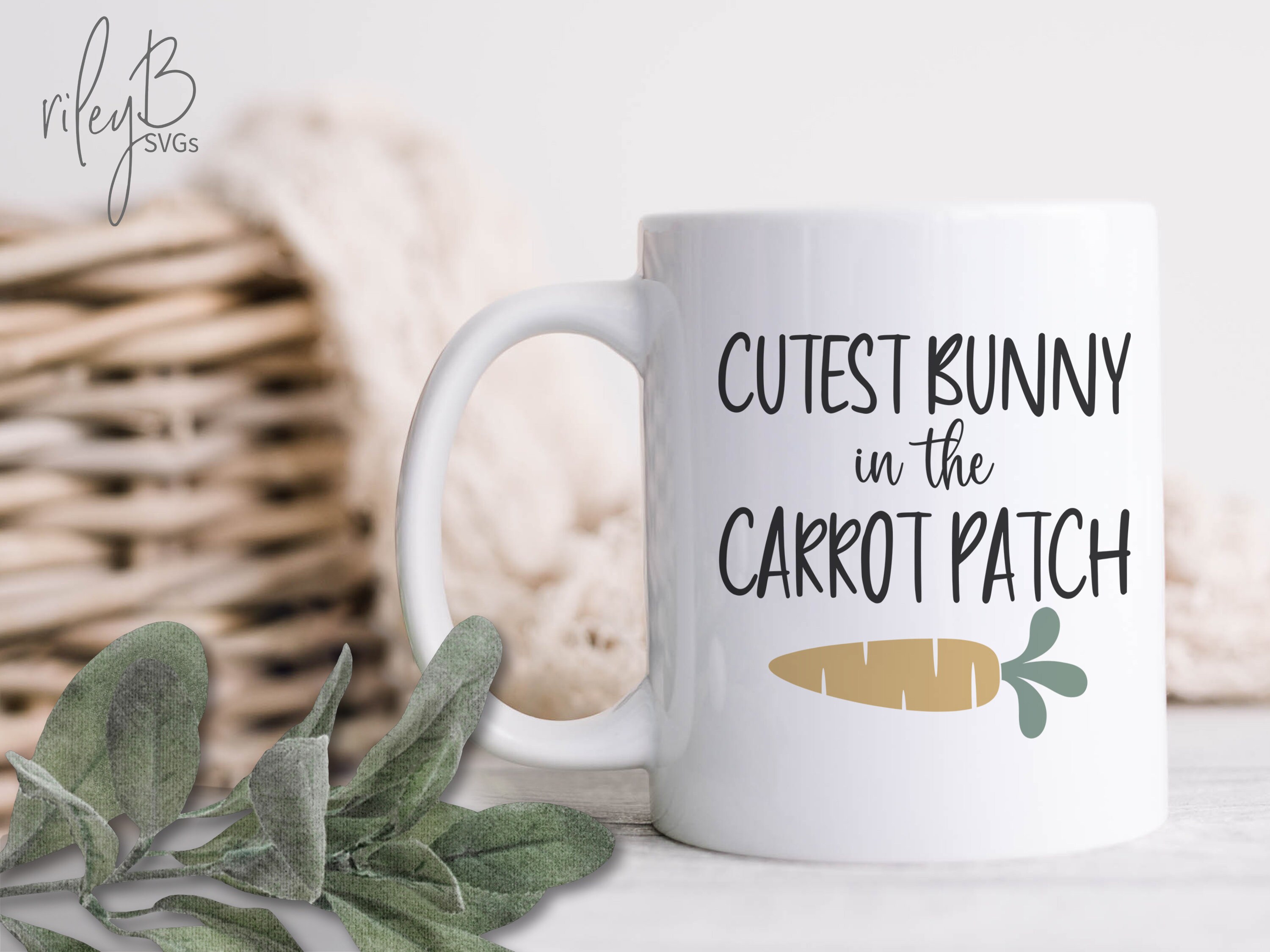 Cutest Bunny in the Carrot Patch SVG Easter SVG Cute - Etsy