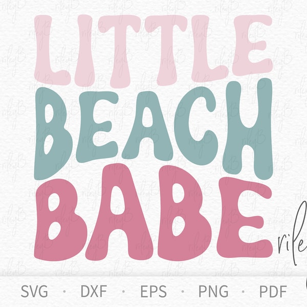 Little Beach Babe SVG - Kids Summer svg - Summer Onesie svg - Kids Beach svg - Kids Ocean svg - Girls Beach svg - Beach Babe Tshirt svg