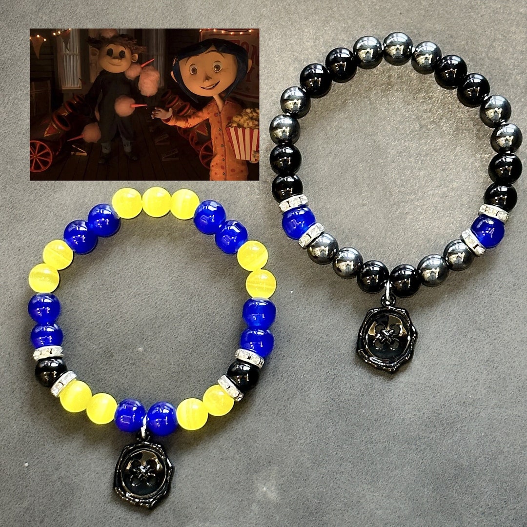 Handmade Coraline and Wybie Matching Couple Bracelets y2k Etsy