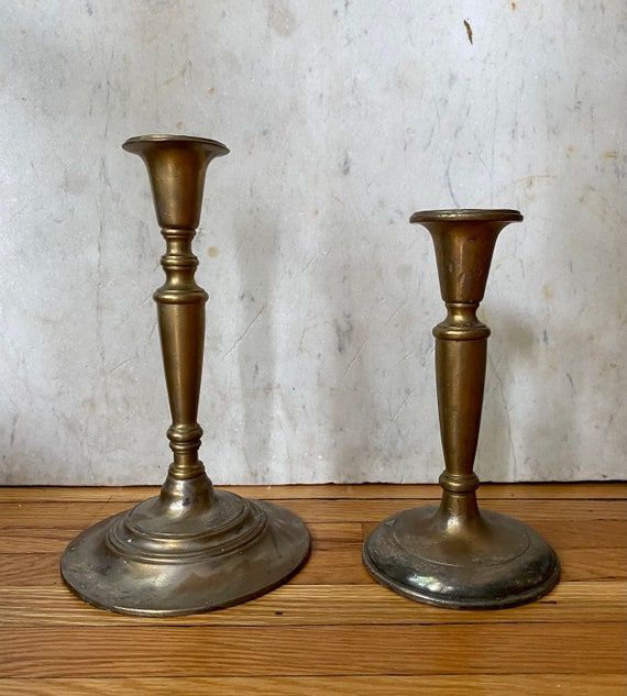 Vintage D.W. Haber & Son Silver Plated Candlesticks - NYC Hilton