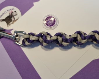 Purple and grey twist taggy approximately 17cms