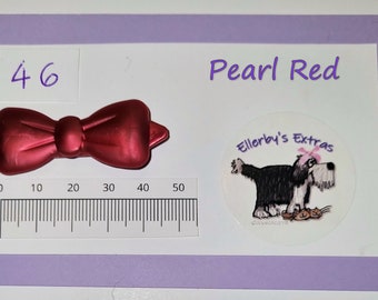 Fermaglio per capelli per cani - # 46 Rosso perla