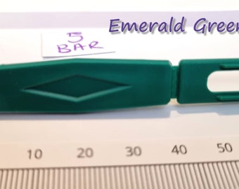 Hair Clip for Dogs- #05 Emerald Green Bar