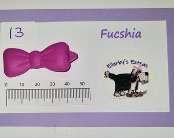 Barrette Noeud pour chien - 13 Fuchsia