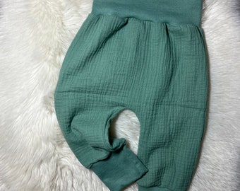 musselinhose / pumphose / musselin / Hose / Babyhose / kinderhose / sommerhose / handmade / Junge / Mädchen / haremshose /