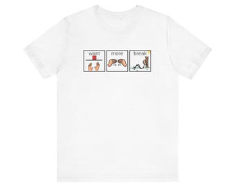 Special Education Teacher Shirt Want More Break Tee for Teachers Funny Pecs BCBA Tee Speech Therapist Behavior Tech RBT Appreciation Gift