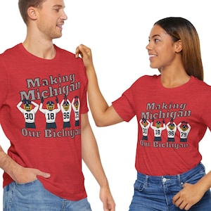 Gör Michigan till vår Bichigan Ohio College Football Michigan Rivality T-shirt Rolig Buck-tröja Ew Michigan The Game Rivality Tee Hate Michigan