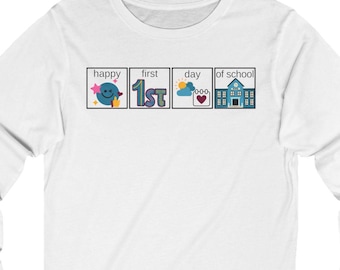 Speciaal onderwijs leraar shirt eerste schooldag, AAC autisme snelheid leraar tshirt, borstspieren eerst dan, terug naar school SLP logopedie Tees