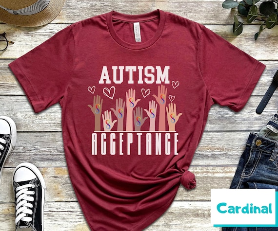 Wear Red Instead, Autism Acceptance Shirt,  Inclusion Advocate Shirt People Not Puzzles Autism Advocate Shirt Aac Shirt Aba Rainbow Infinity