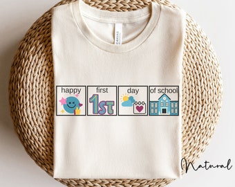 Special Education Teacher Shirt First Day of School, AAC Autism Sped Teacher Tshirt, Pecs First Then, Back to School SLP Speech Therapy Tees