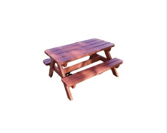 Kids Picnic Table Plan. Build your own child size picnic table with this great diy woodworking plan