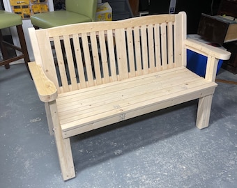 Wooden Bench Plans – Outdoor Garden Bench DIY Plans