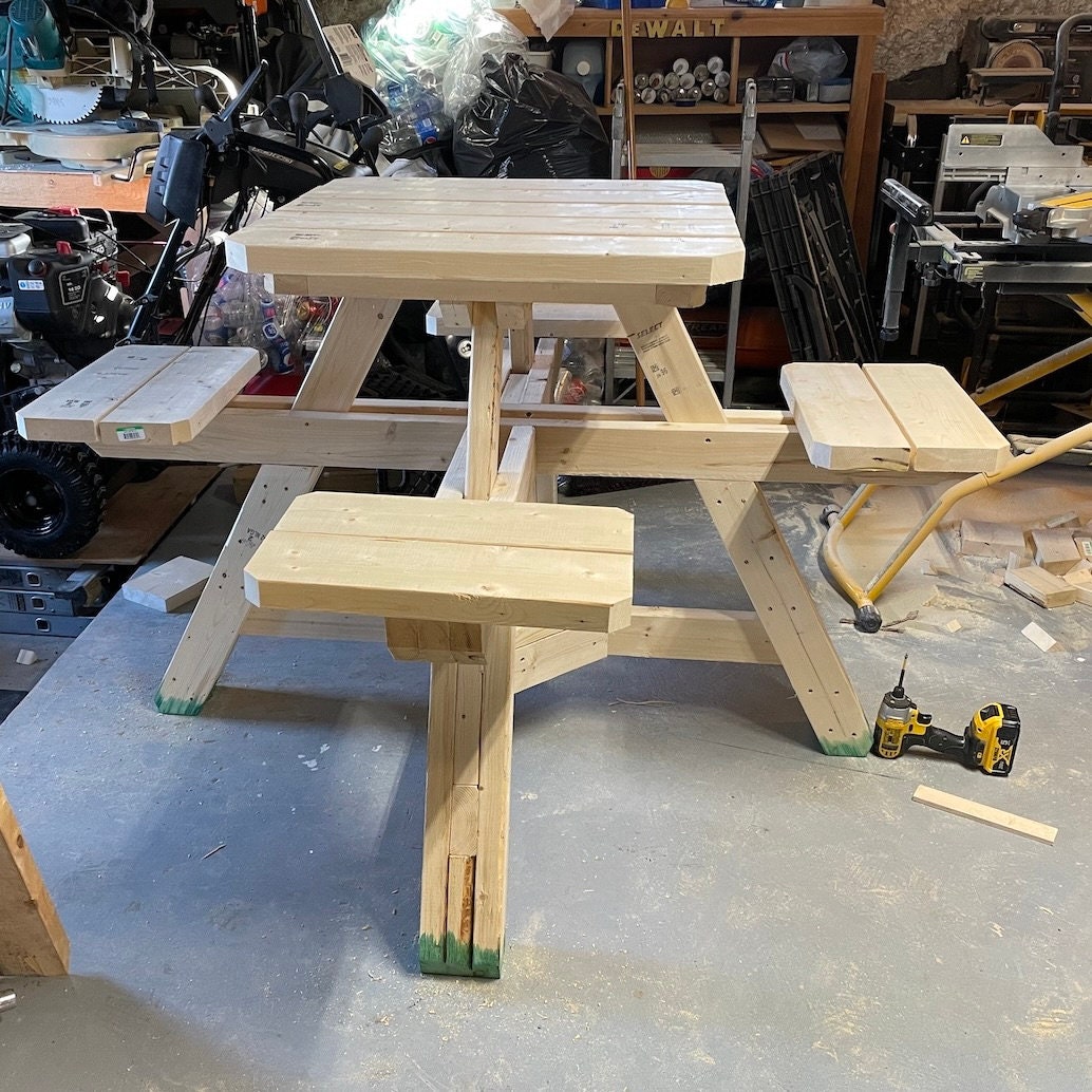 Pub Style Picnic Table Woodworking Plan Etsy pub-style-picnic-table-woodworking-plan-etsy