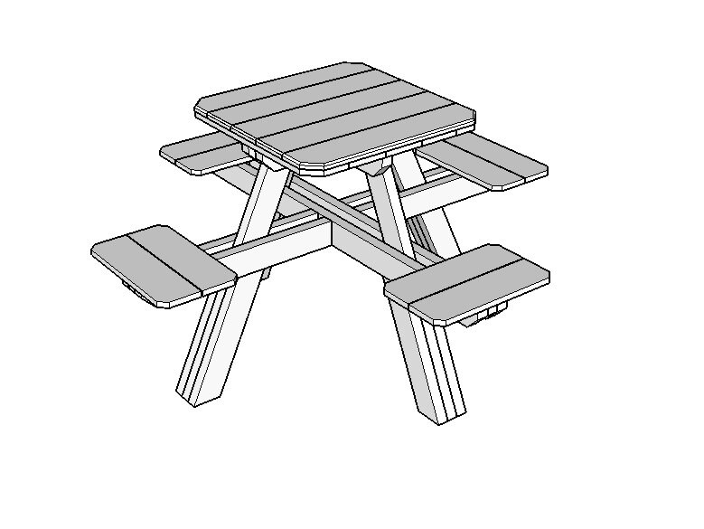 Bar stool picnic table Etsy.de