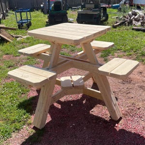 Pub Style Picnic Table Plans – Tall Bar Height Outdoor Table PDF