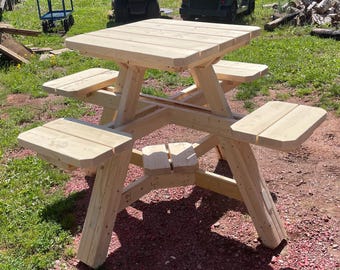 Pub Style Picnic Table Plans – Tall Bar Height Outdoor Table PDF