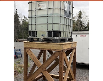 IBC Water Tank Stand Plans – Gravity Feed Platform for Rainwater | IBC Tote Stand DIY