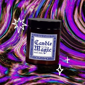 Magic Wizard Candle | Scented Soy Wax Candle | Medieval Fantasy Gift Idea | DnD Present