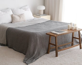 Tagesdecke aus Bio-Baumwolle, Musselin Tagesdecke, Gaze Bettüberwurf