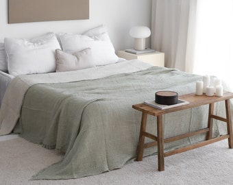 Organic Cotton Bedspread, Muslin Bedspreads, Gauze Bed Blanket