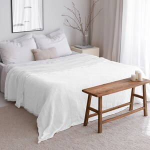 White blanket for queen bed hotsell